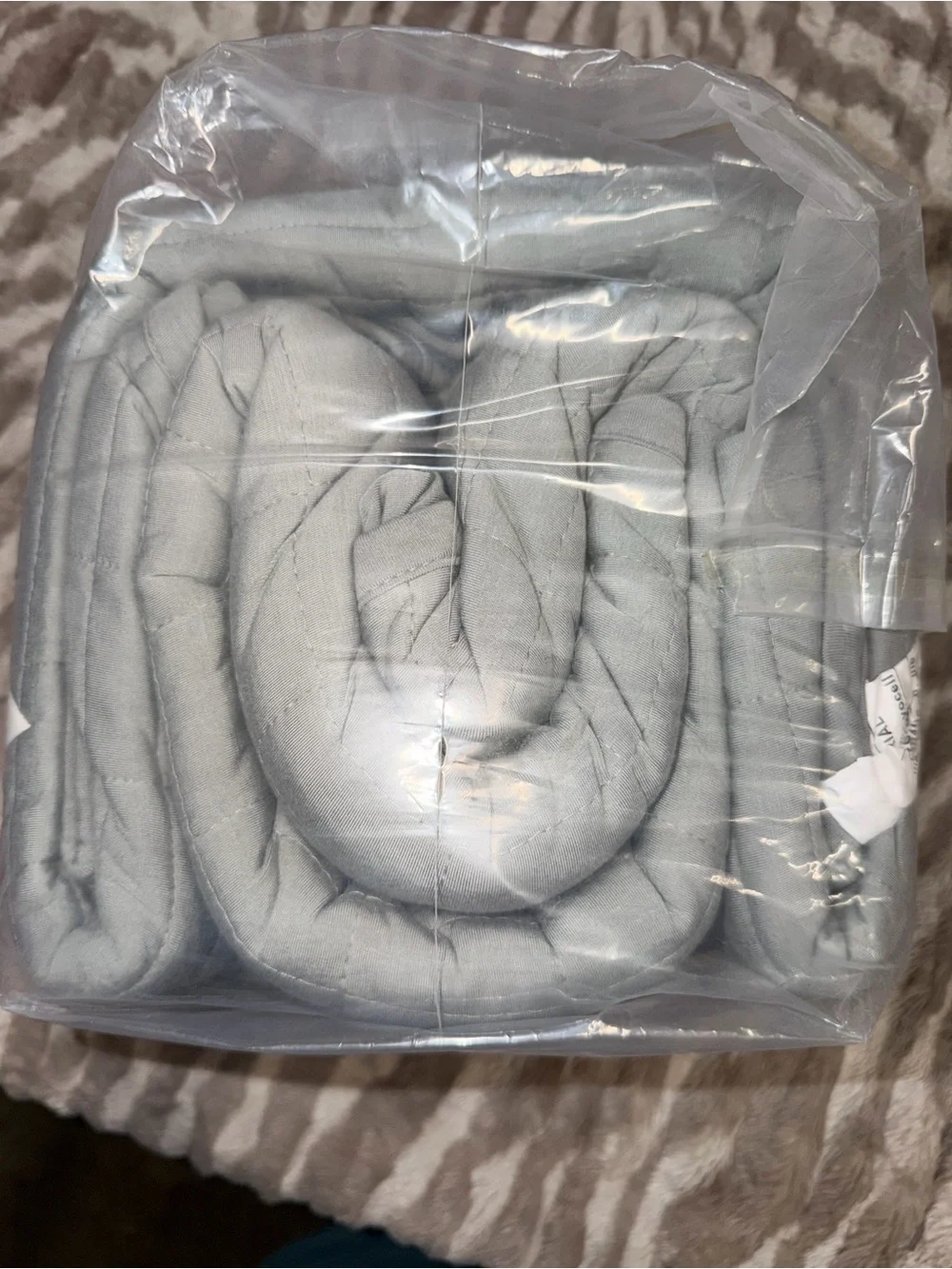 Cozy Earth Quilted Pillow Shama set of 2- Soft Light Gray Home Bedding